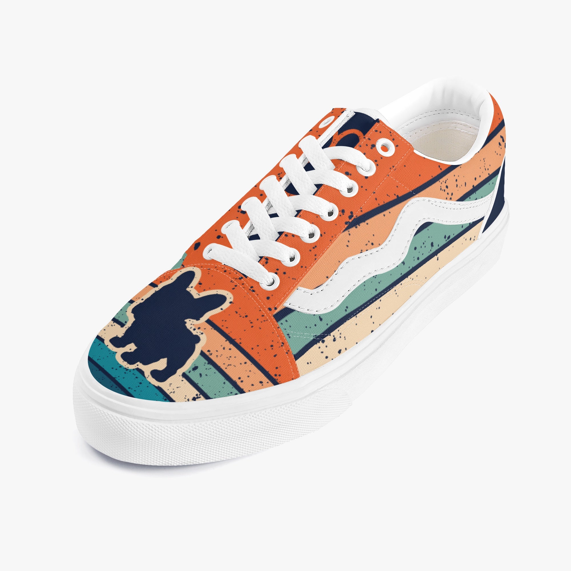 French Bulldog Trendy High-Top Shoes for Bulldog Owners-fadou