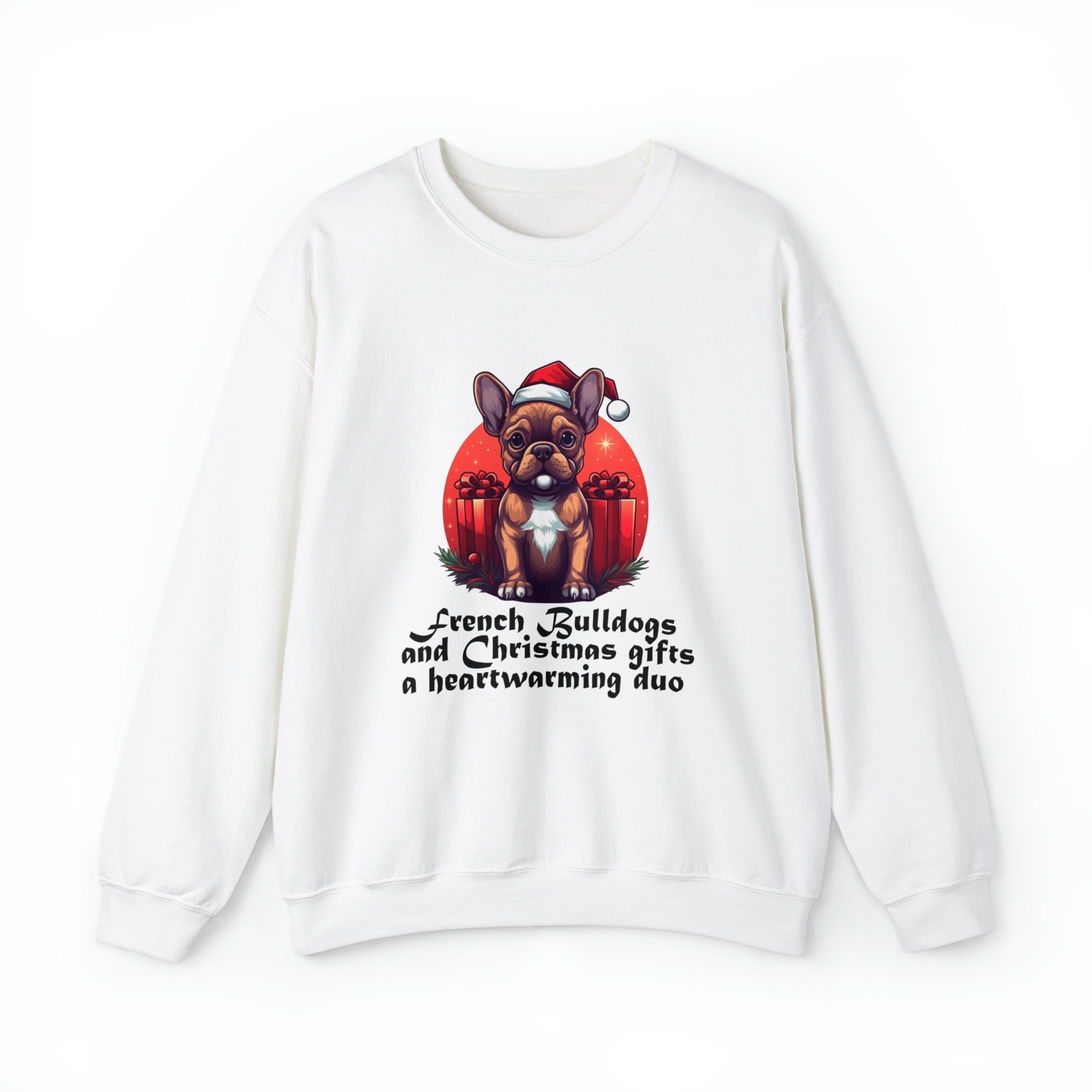 French Bulldog Christmas Cotton Sweatshirt for Dog Park Days-fadou