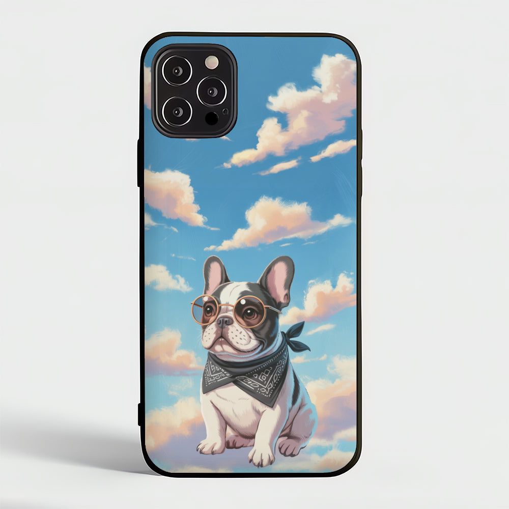 Lady French Bulldog Phone Case for Frenchie Enthusiasts-fadou