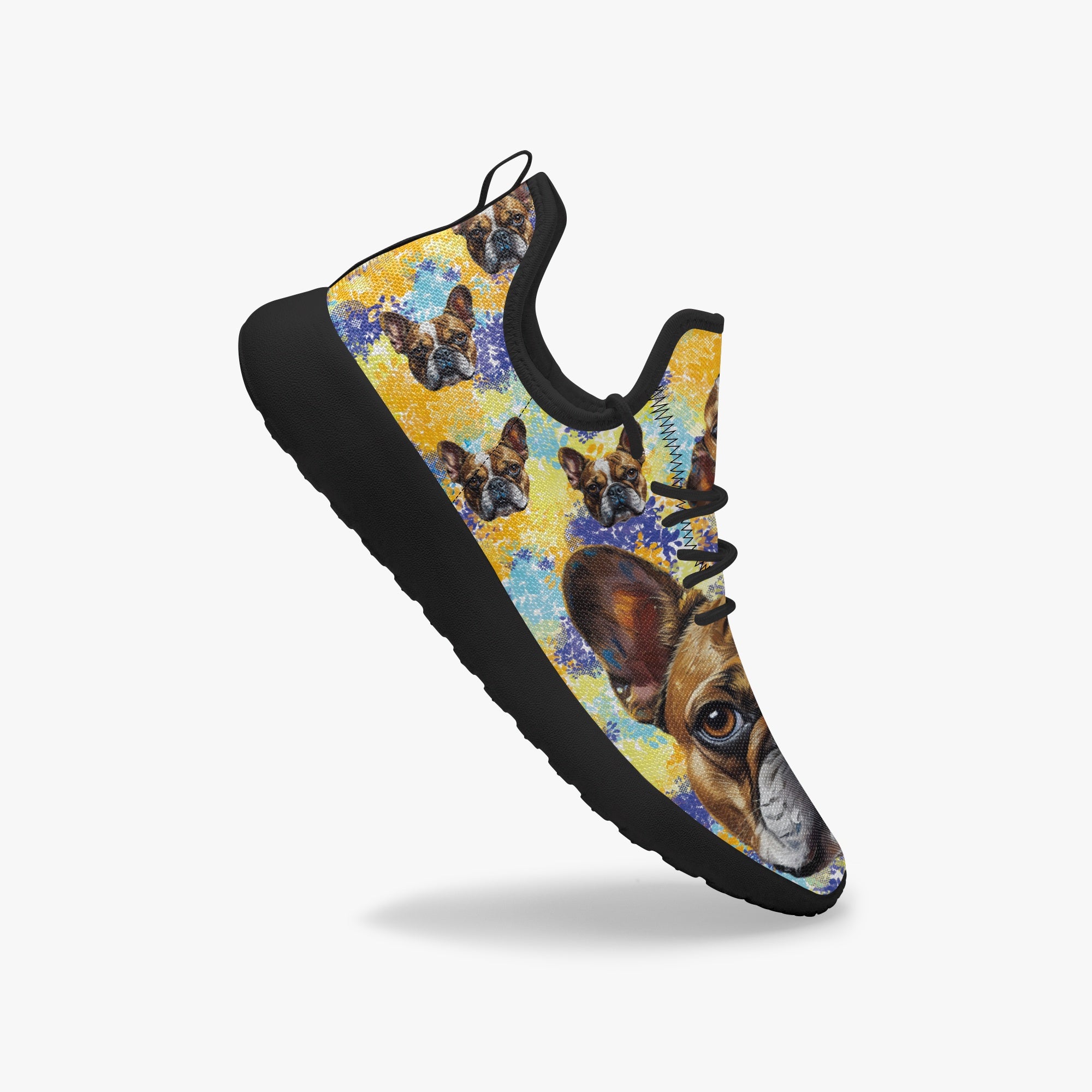Frenchie Classic High-Top Shoes for Frenchie Enthusiasts-fadou