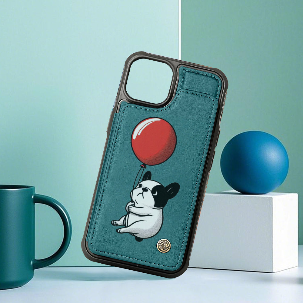 Lucky French Bulldog Bifold Wallet for Frenchie Enthusiasts-fadou
