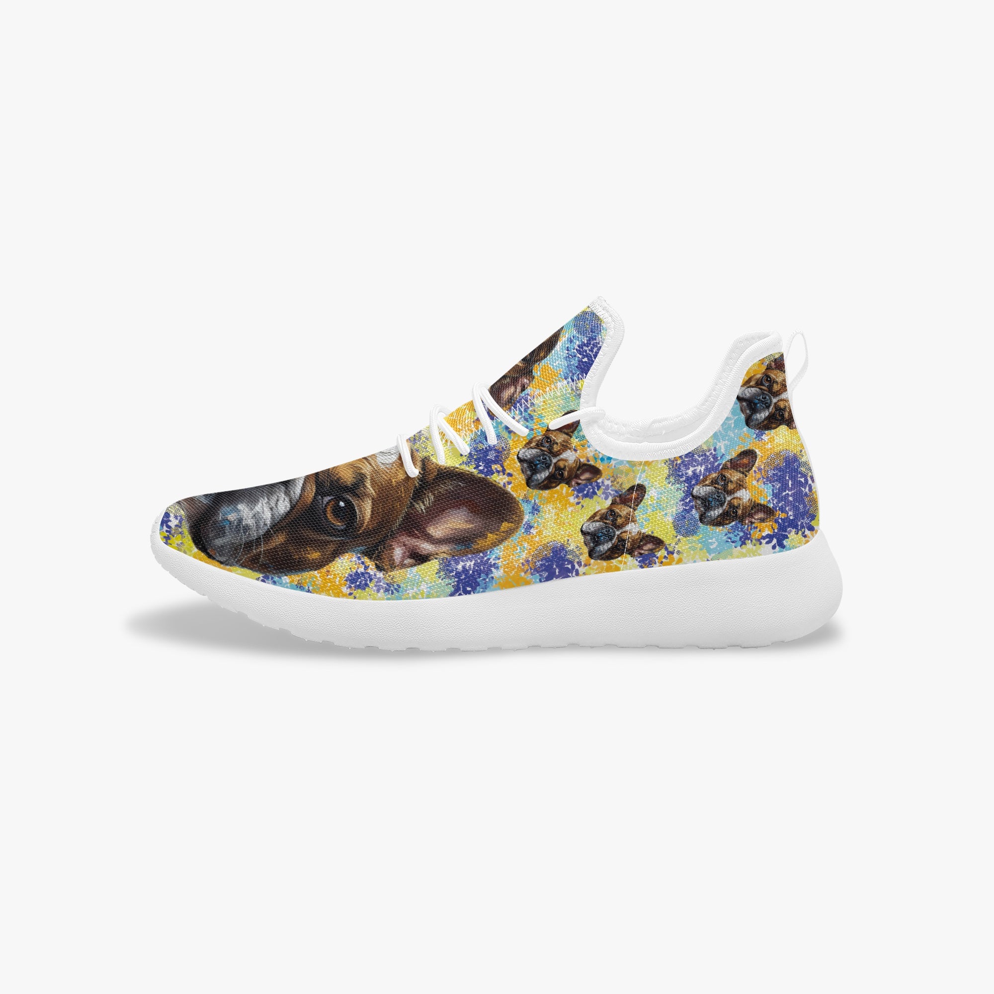 Frenchie Classic High-Top Shoes for Frenchie Enthusiasts-fadou