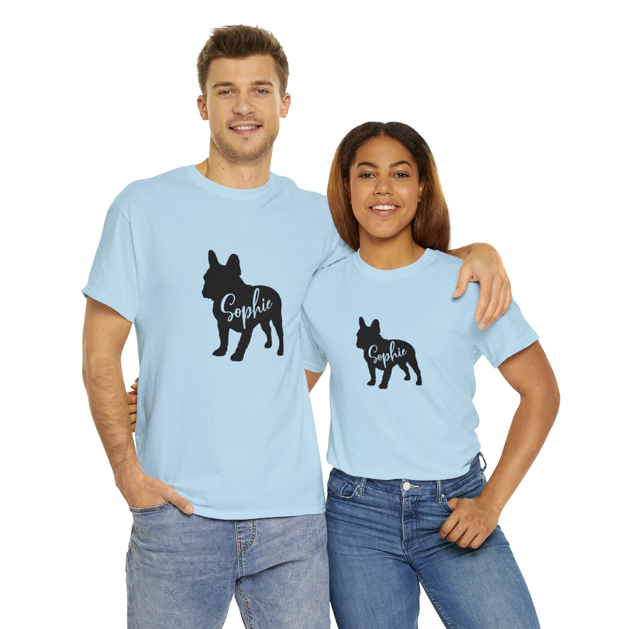 Unisex Personalized Dog Lover Tee for Frenchie Enthusiasts-fadou