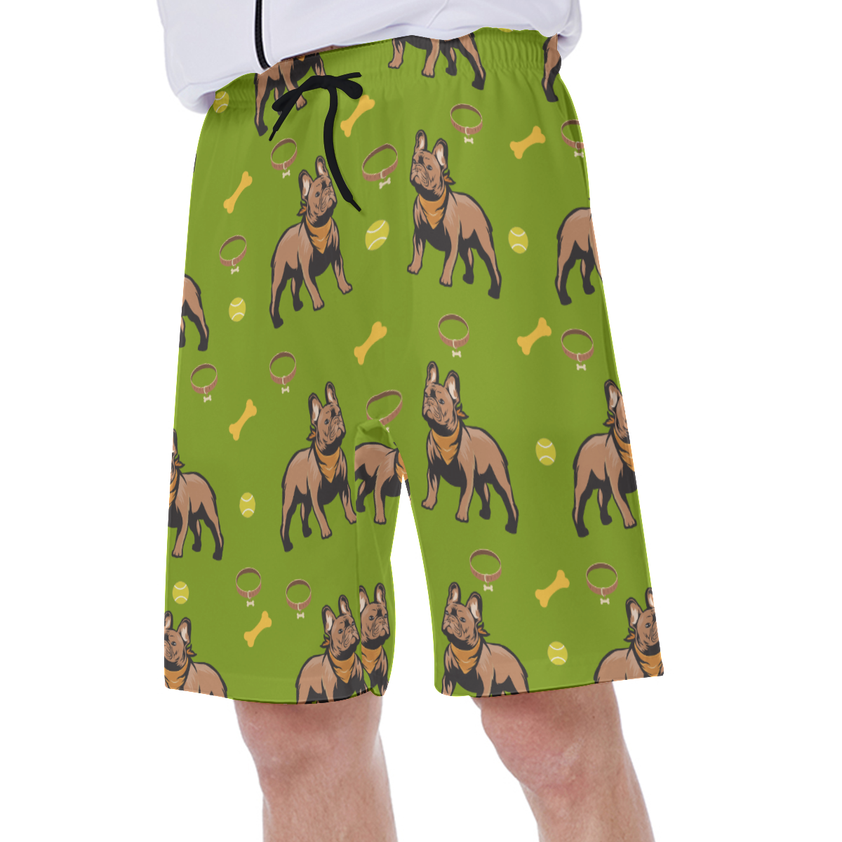 HENRY - Men's Beach Shorts for Frenchie Fans Everywhere-fadou