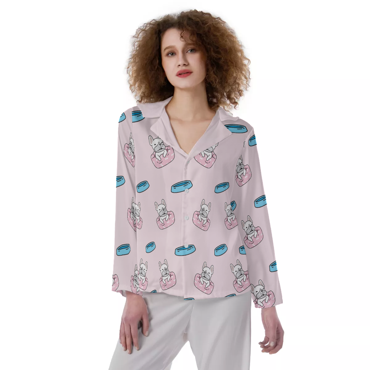 LOLA French Bulldog Cozy Pajama Set for Frenchie Enthusiasts-fadou
