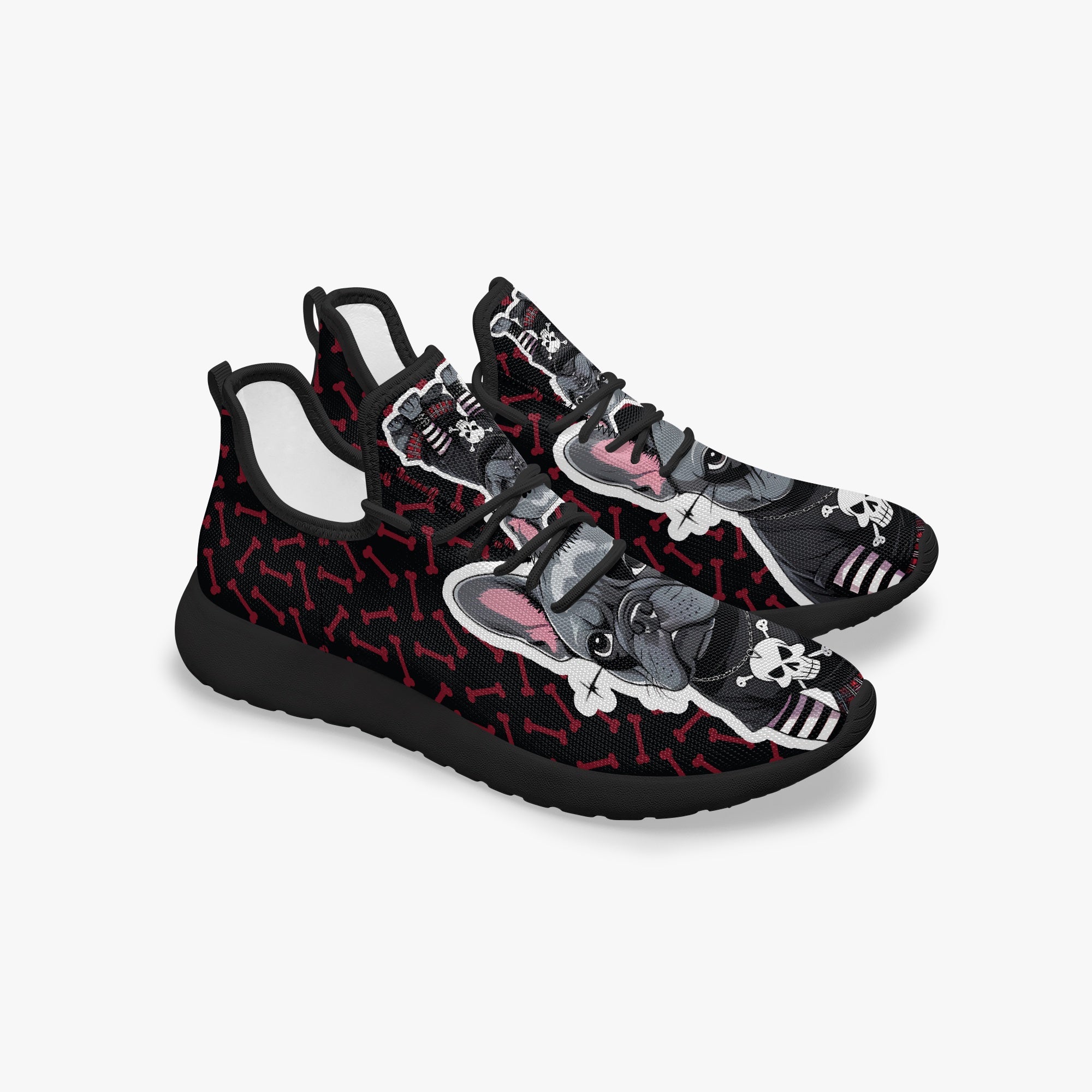 French Bulldog Canvas Sneakers for Frenchie Enthusiasts-fadou