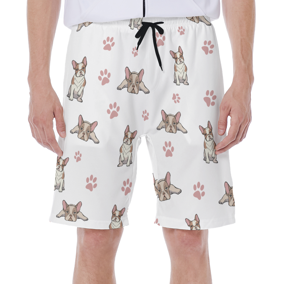 LEO - Men's Beach Shorts for French Bulldog Owners and Fans-fadou