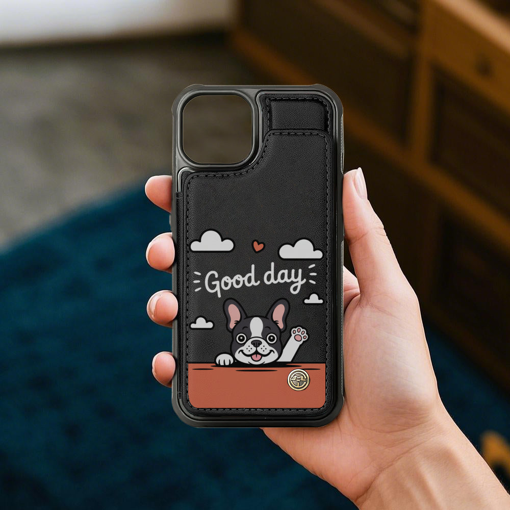 Lexi French Bulldog Slim Wallet for Frenchie Enthusiasts-fadou