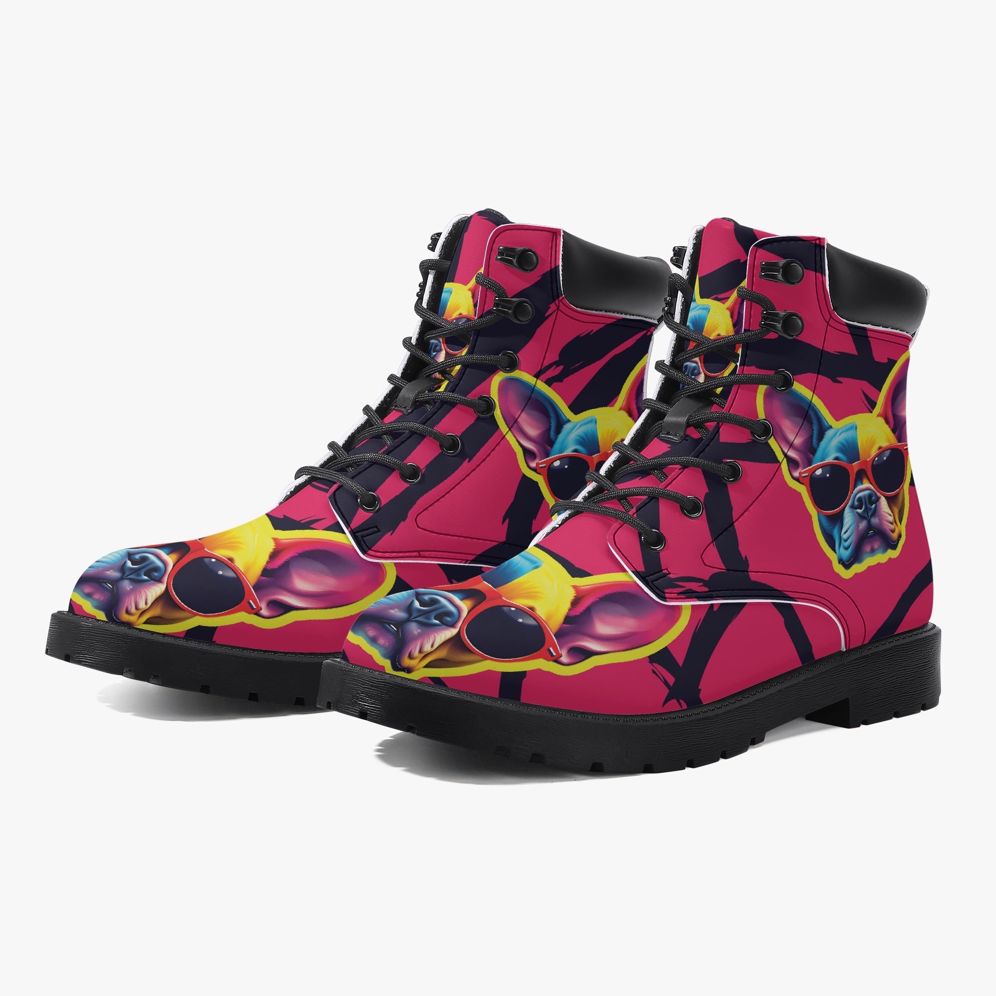 French Bulldog Casual Fashion Boots for Frenchie Enthusiasts-fadou