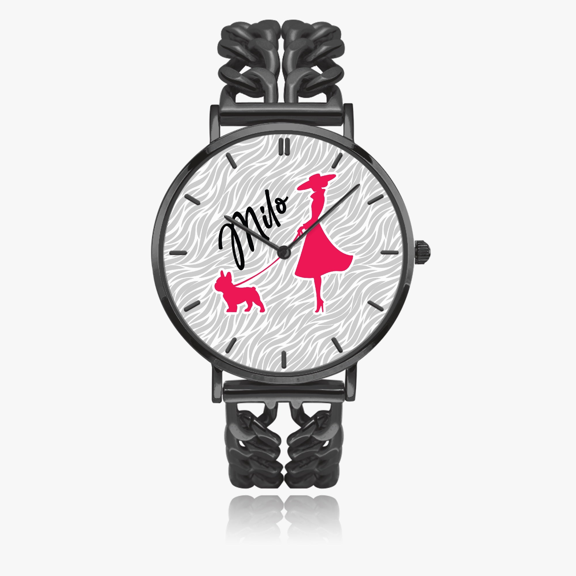 French Bulldog Personalized Quartz Timepiece for Bulldog Owners-fadou