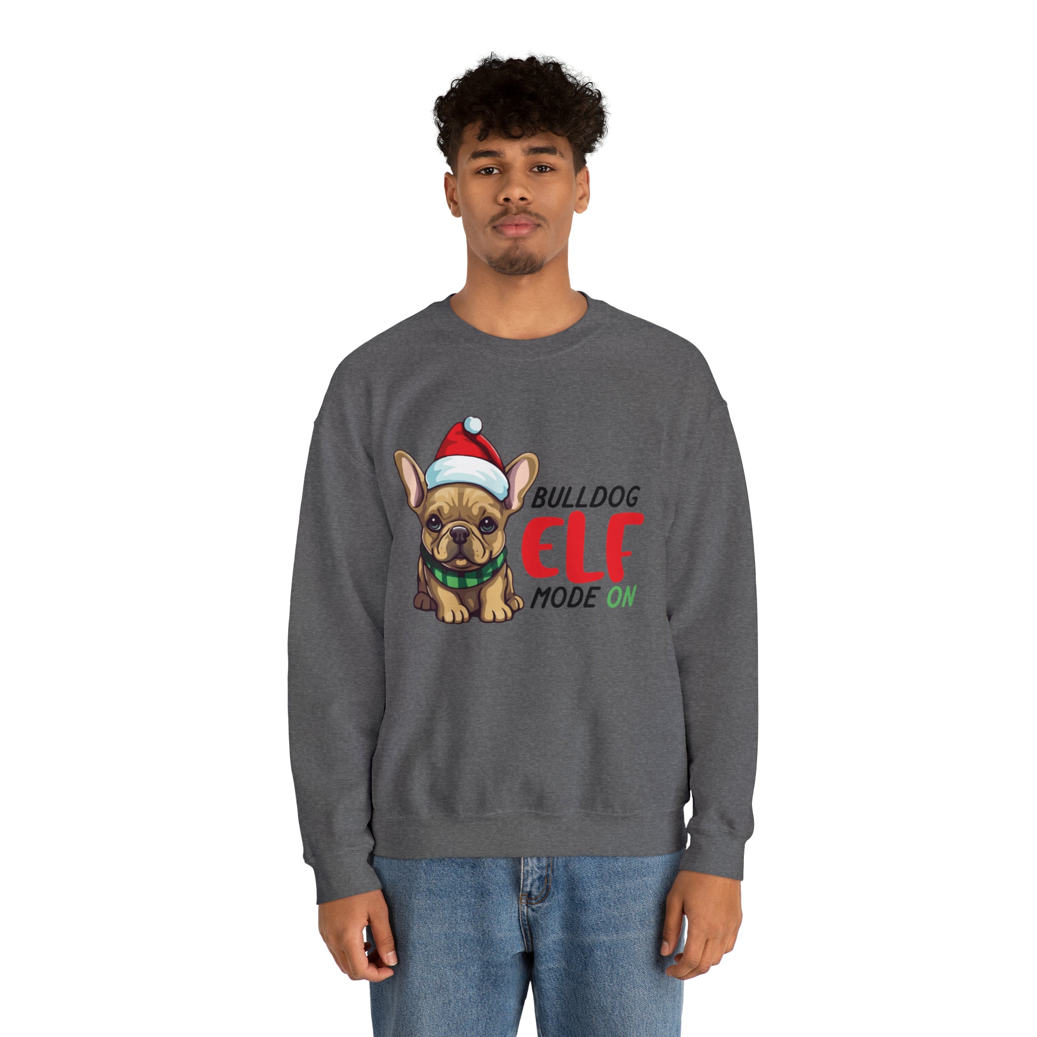 ELF French Bulldog Cotton Sweatshirt for Dog Moms & Dads-fadou