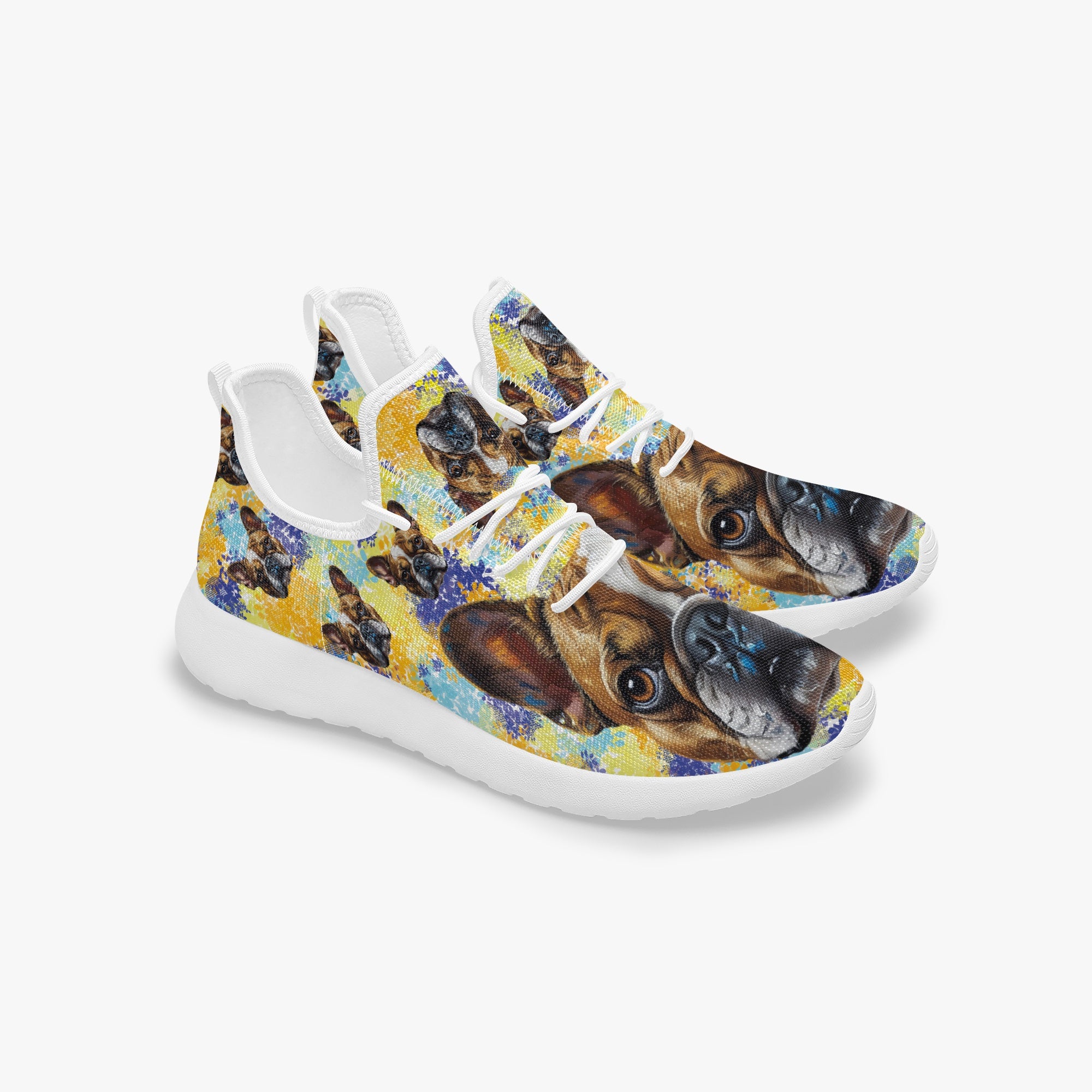 Frenchie Classic High-Top Shoes for Frenchie Enthusiasts-fadou