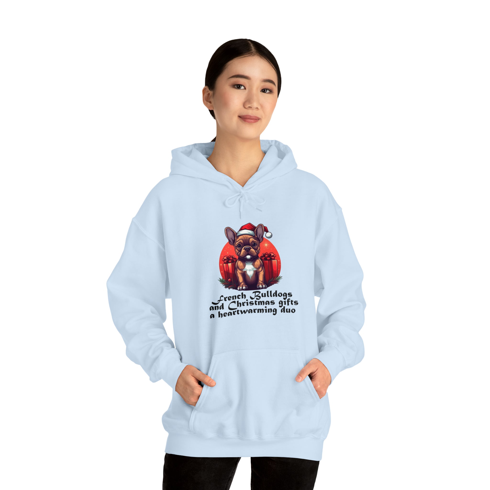 French Bulldog Christmas Dog Hoodie for Flat-Face Breeds-fadou