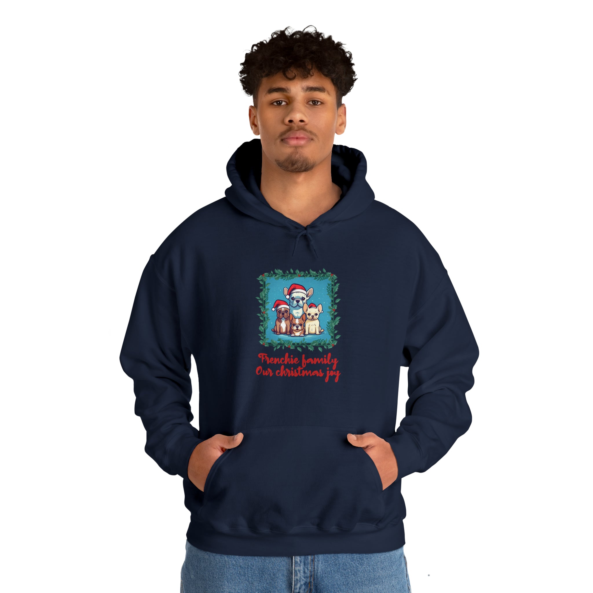 Frenchie Family Unisex Hoodie for Travel Comfort and Safety-fadou