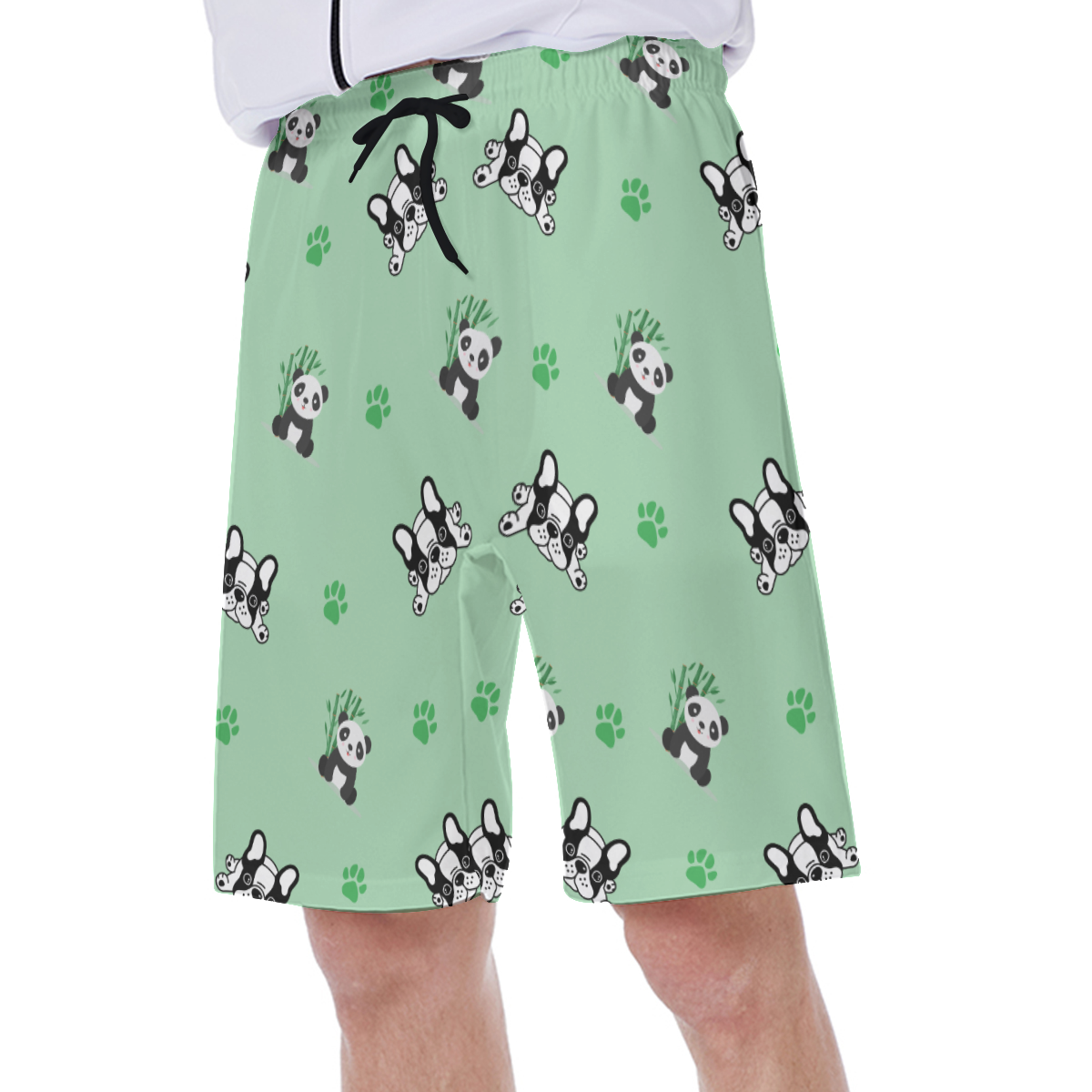 ROCKY - Men's Beach Shorts for Frenchie Fans Everywhere-fadou