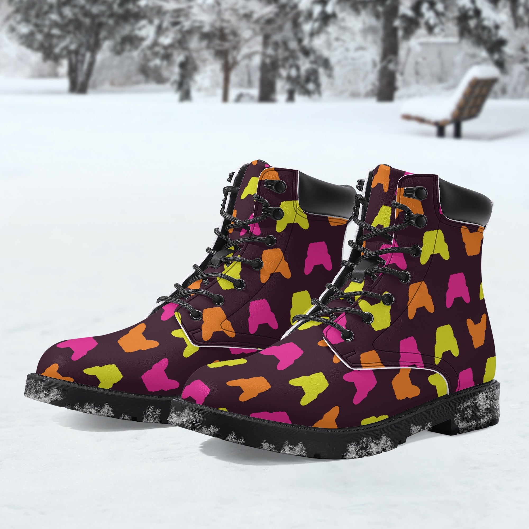 Philippe Leather Fashion Boots for Frenchie Enthusiasts-fadou