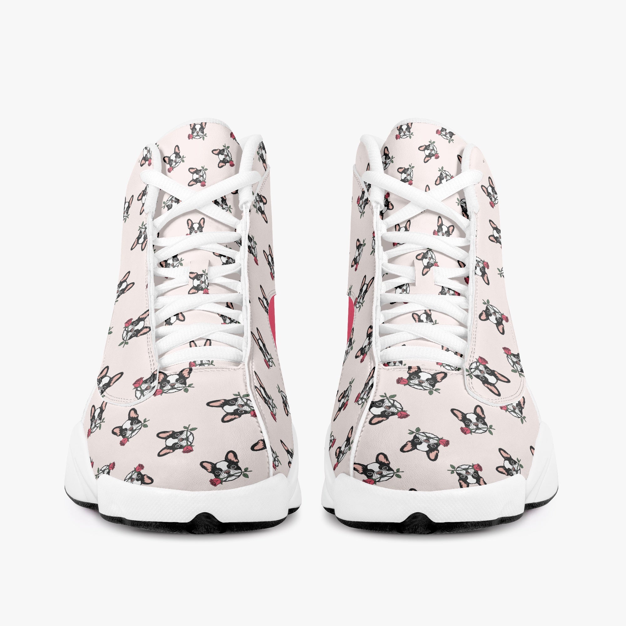Reuben French Bulldog High-Top Shoes for Bulldog Owners-fadou