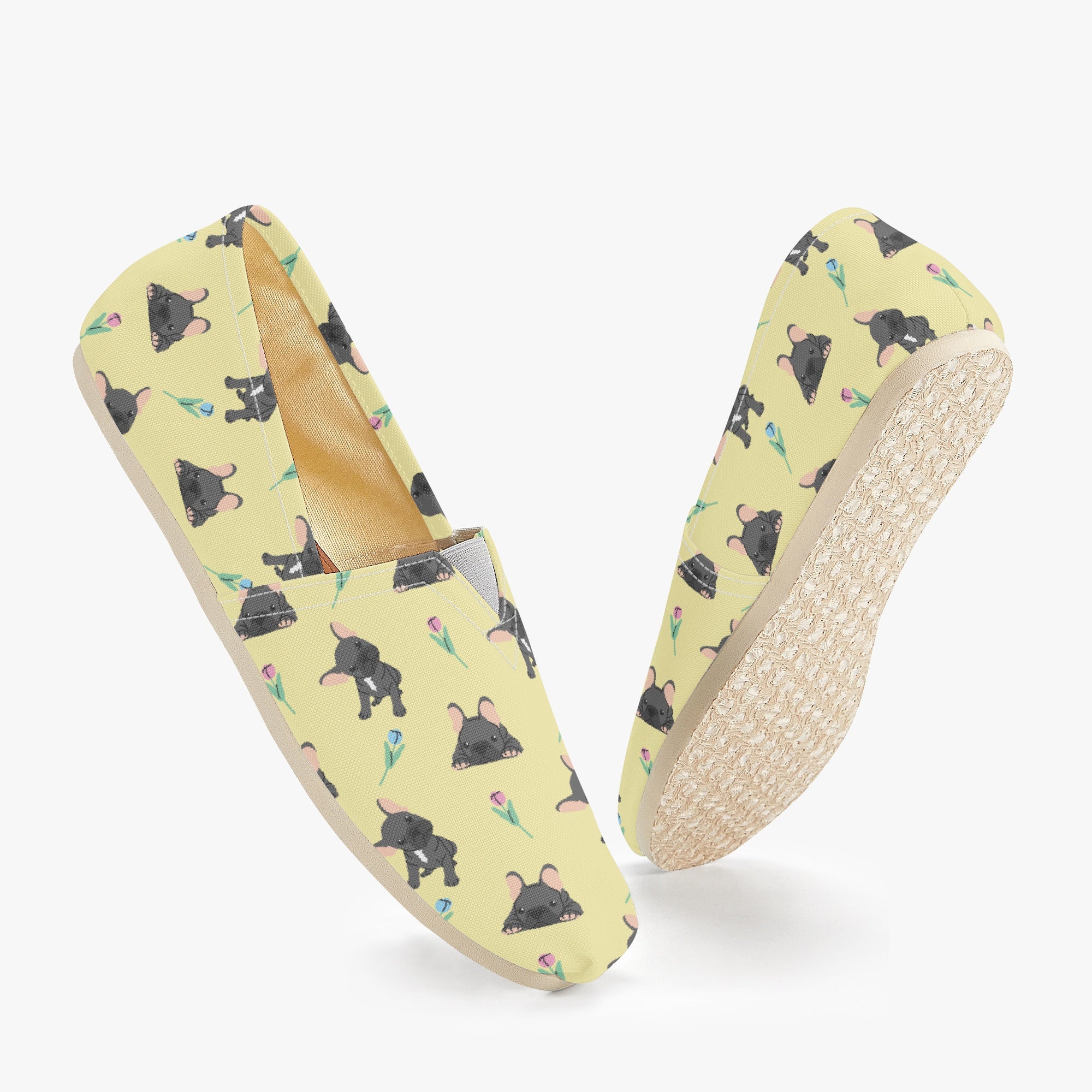 French Bulldog Casual Classic Sneakers for Everyday Wear-fadou
