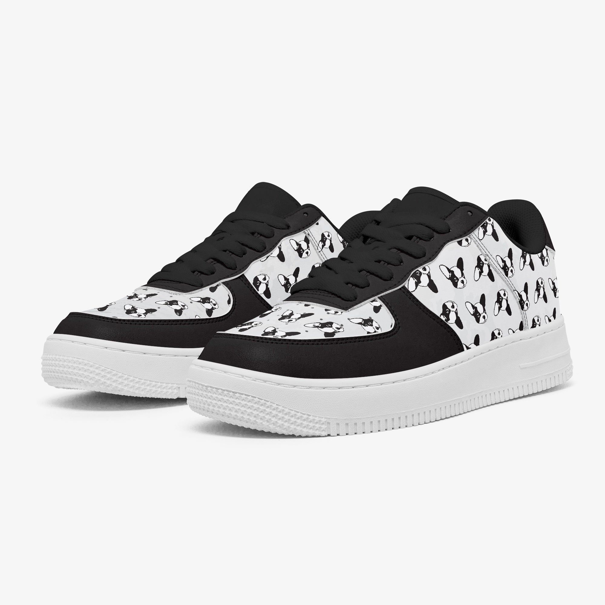 French Bulldog Leather Casual Footwear for Dog Moms & Dads-fadou