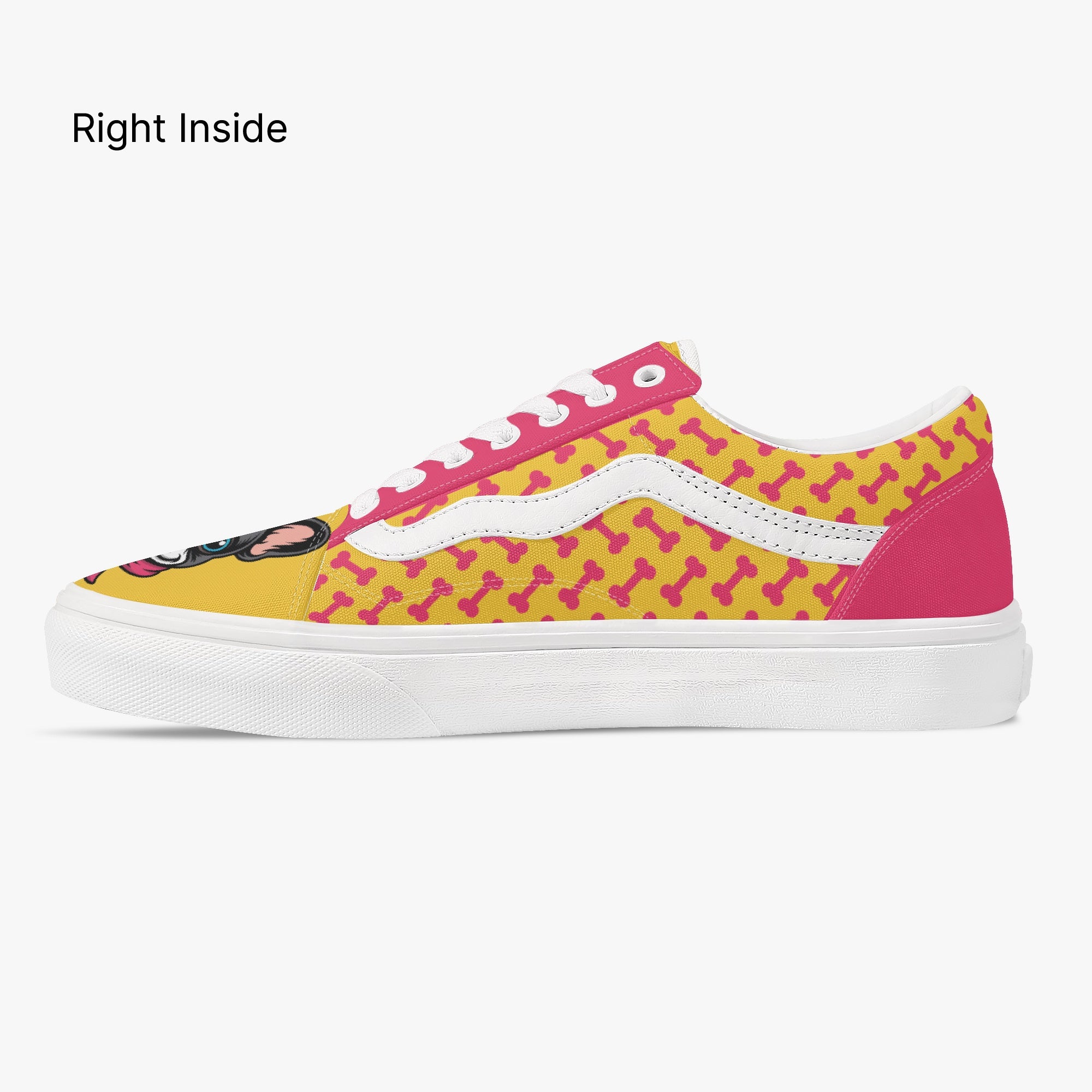 Low-Top Trendy Classic Sneakers for Frenchie Enthusiasts-fadou