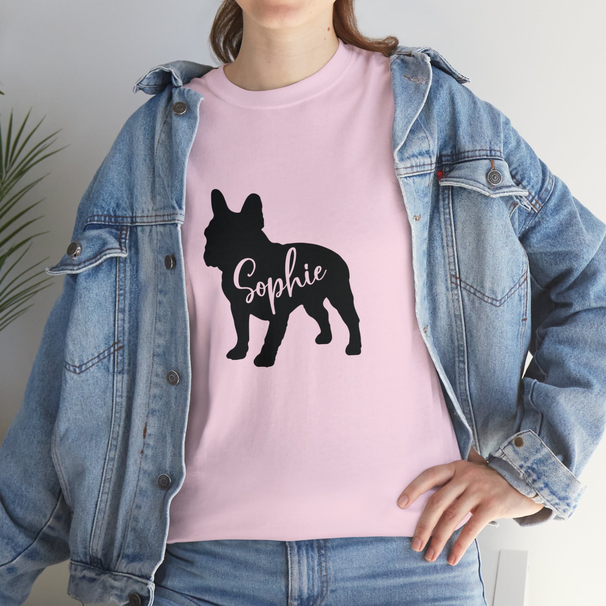 Unisex Personalized Dog Lover Tee for Frenchie Enthusiasts-fadou
