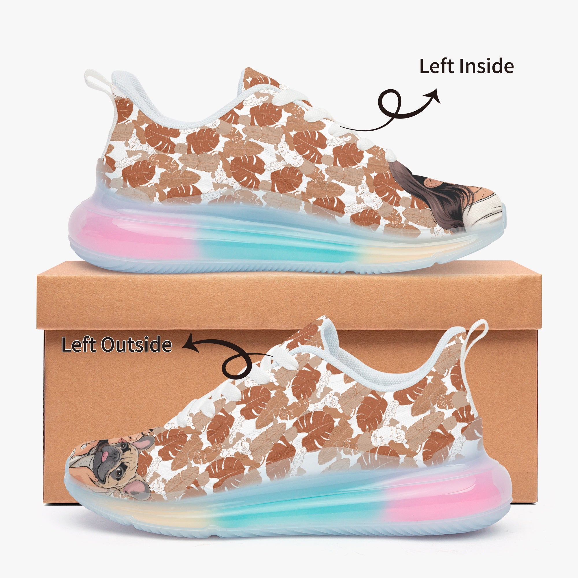 French Bulldog Lightweight High-Top Shoes for Bulldog Owners-fadou