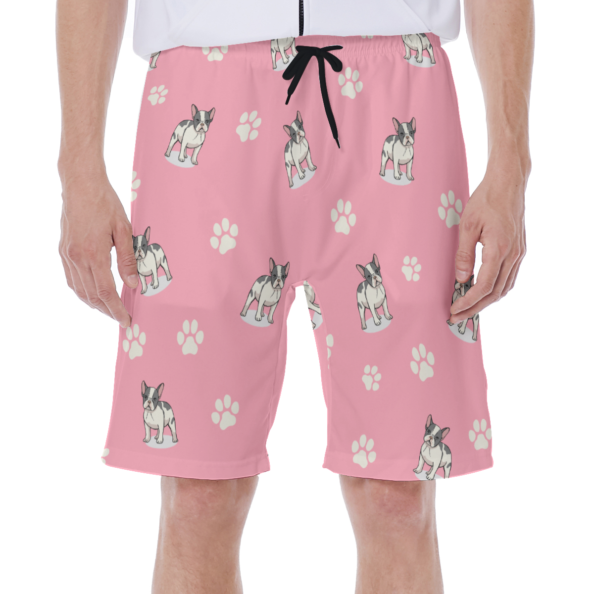 JASPER French Bulldog Board Shorts for Frenchie Enthusiasts-fadou
