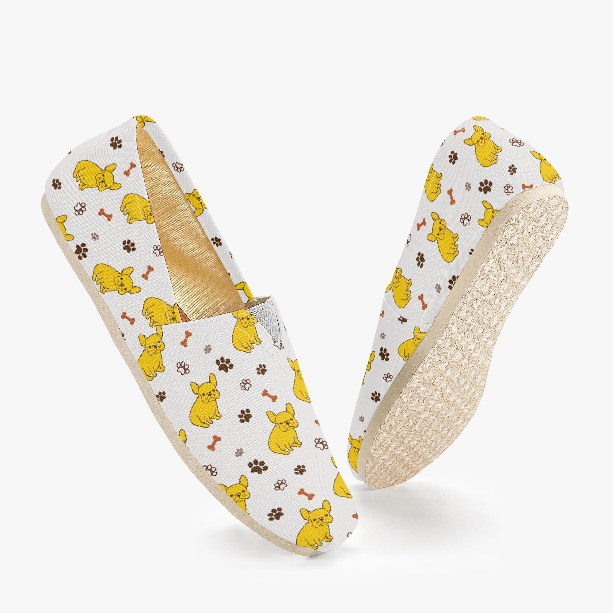 French Bulldog Casual High-Top Shoes for Bulldog Owners-fadou