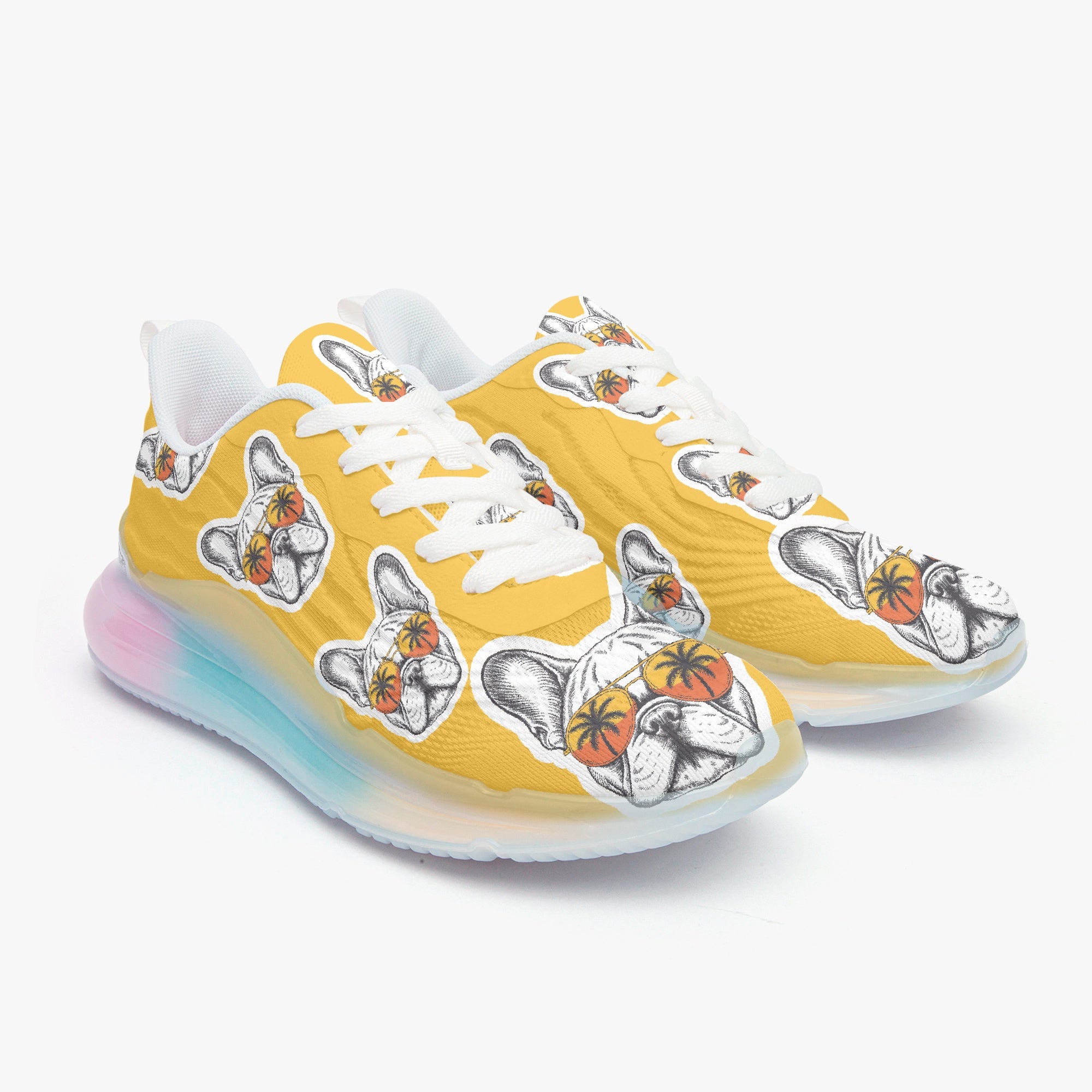 French Bulldog Lightweight Canvas Sneakers for Frenchie Enthusiasts-fadou