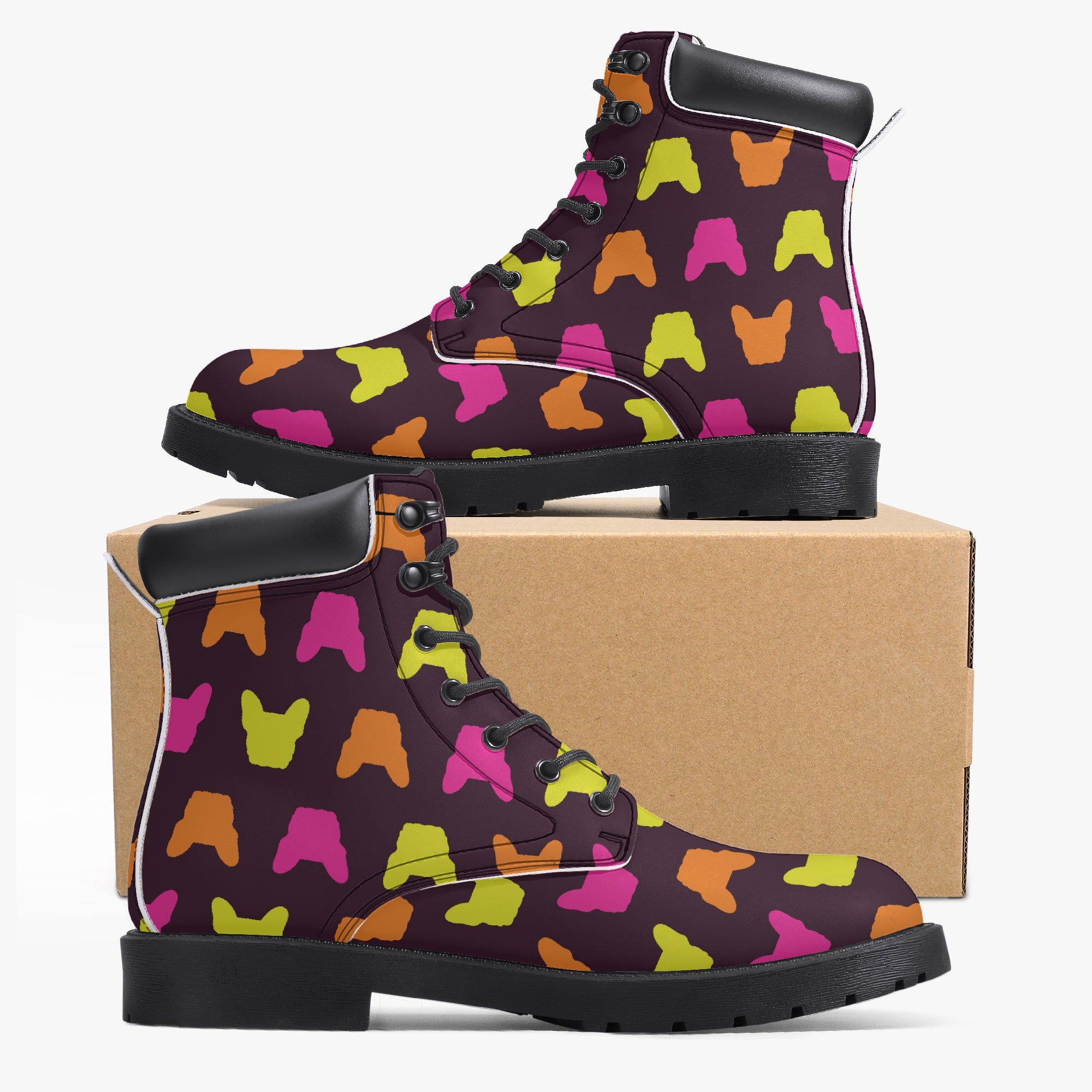 Philippe Leather Fashion Boots for Frenchie Enthusiasts-fadou