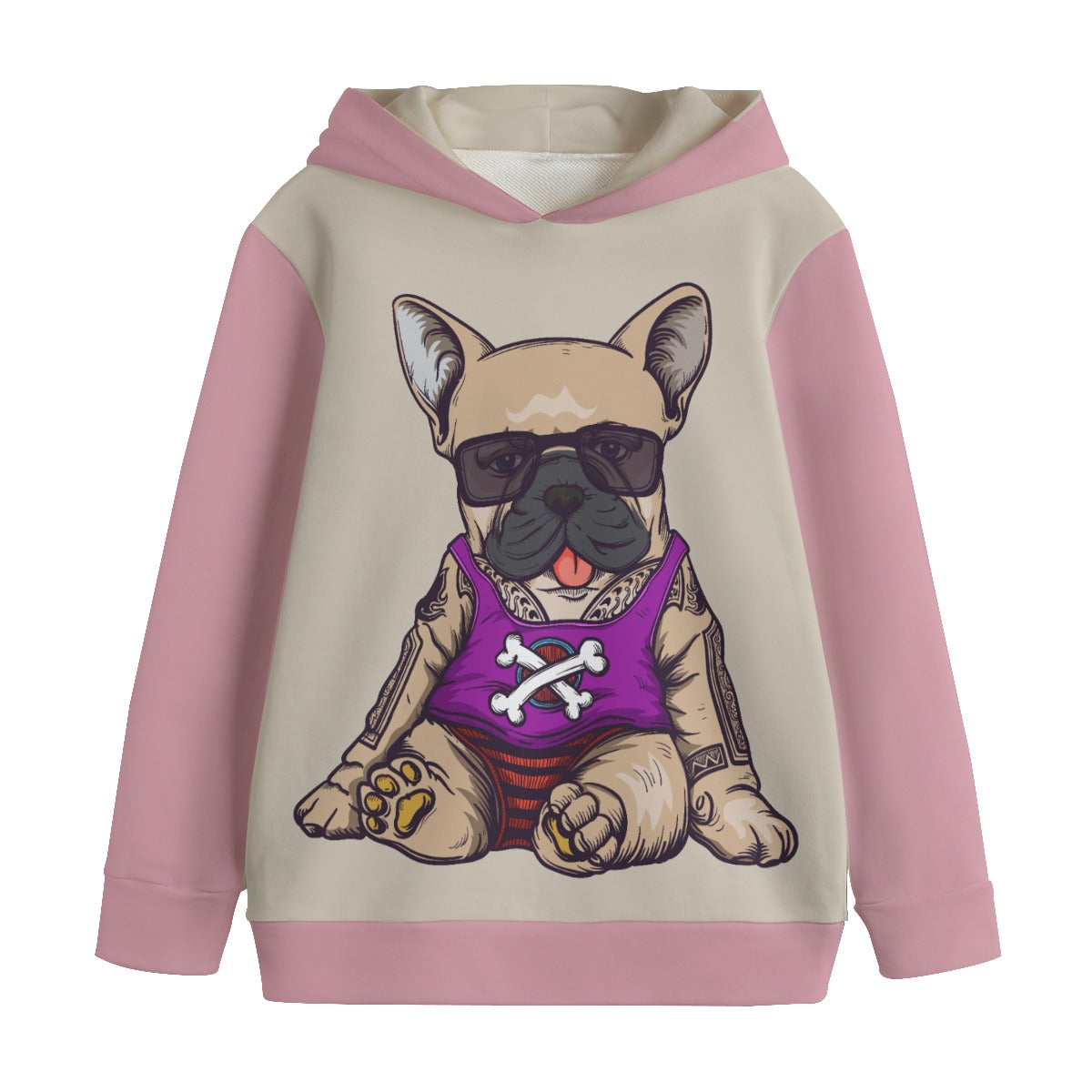 Zelda French Bulldog Dog Mom Hoodie for Frenchie Enthusiasts-fadou