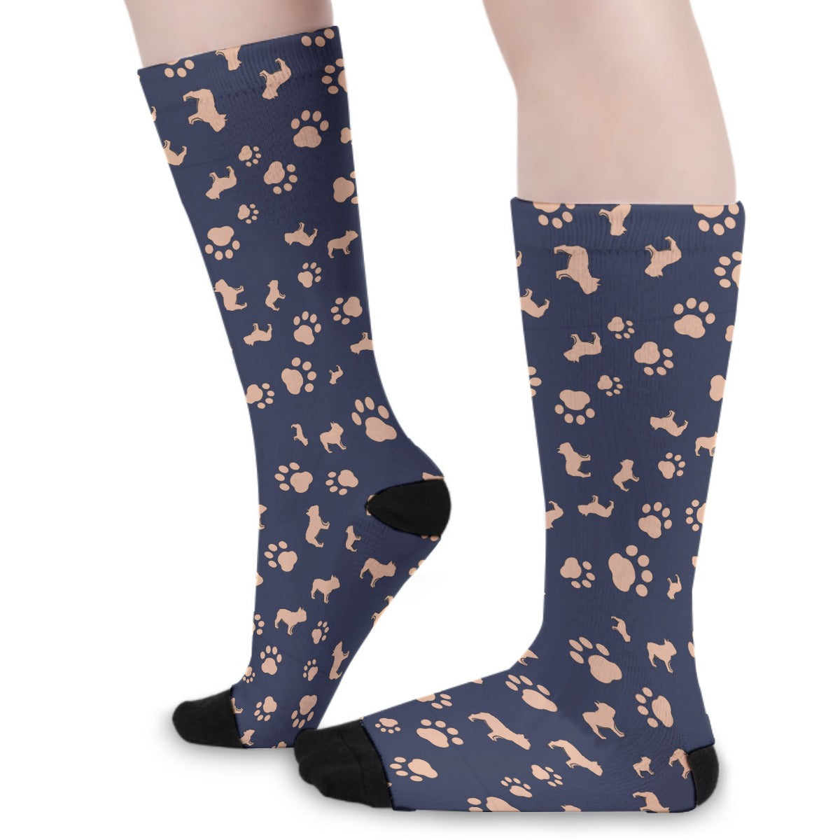 Apollo French Bulldog Patterned Socks for Everyday Wear-fadou