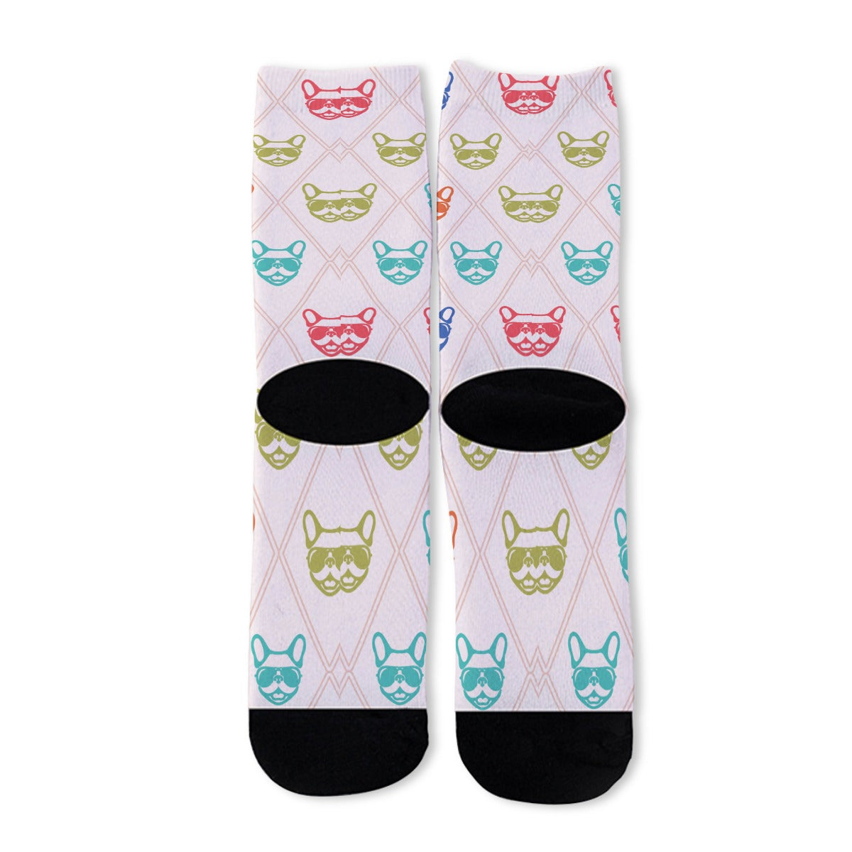 Murphy French Bulldog Crew Socks for Frenchie Enthusiasts-fadou