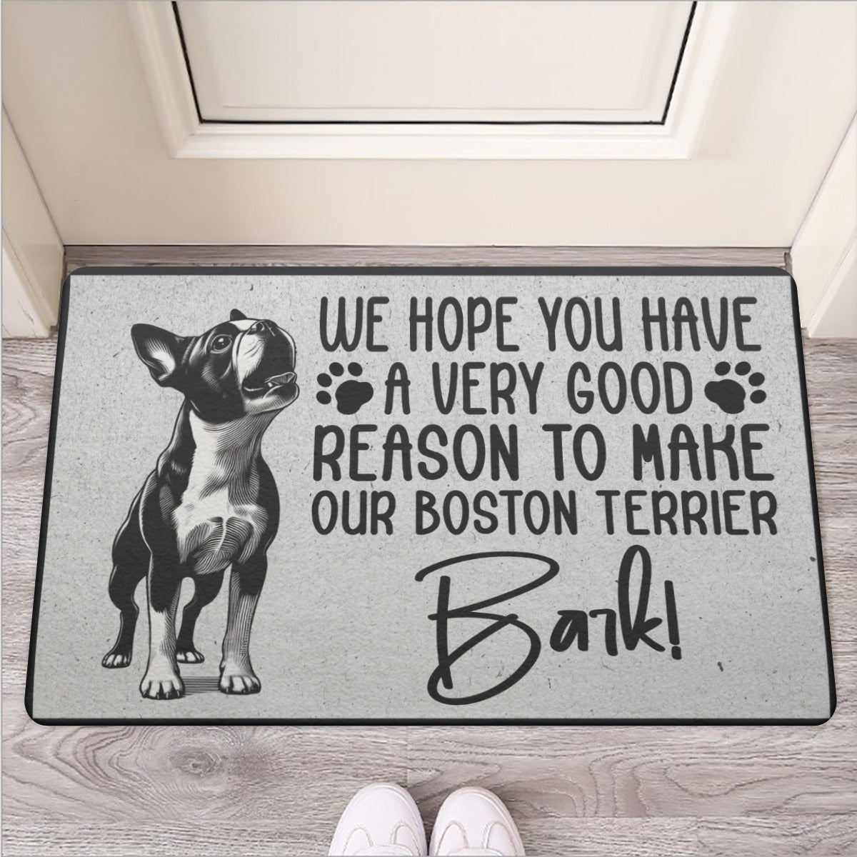 Blu- Door Mat for Boston Terrier Lovers for Pet Culture-fadou