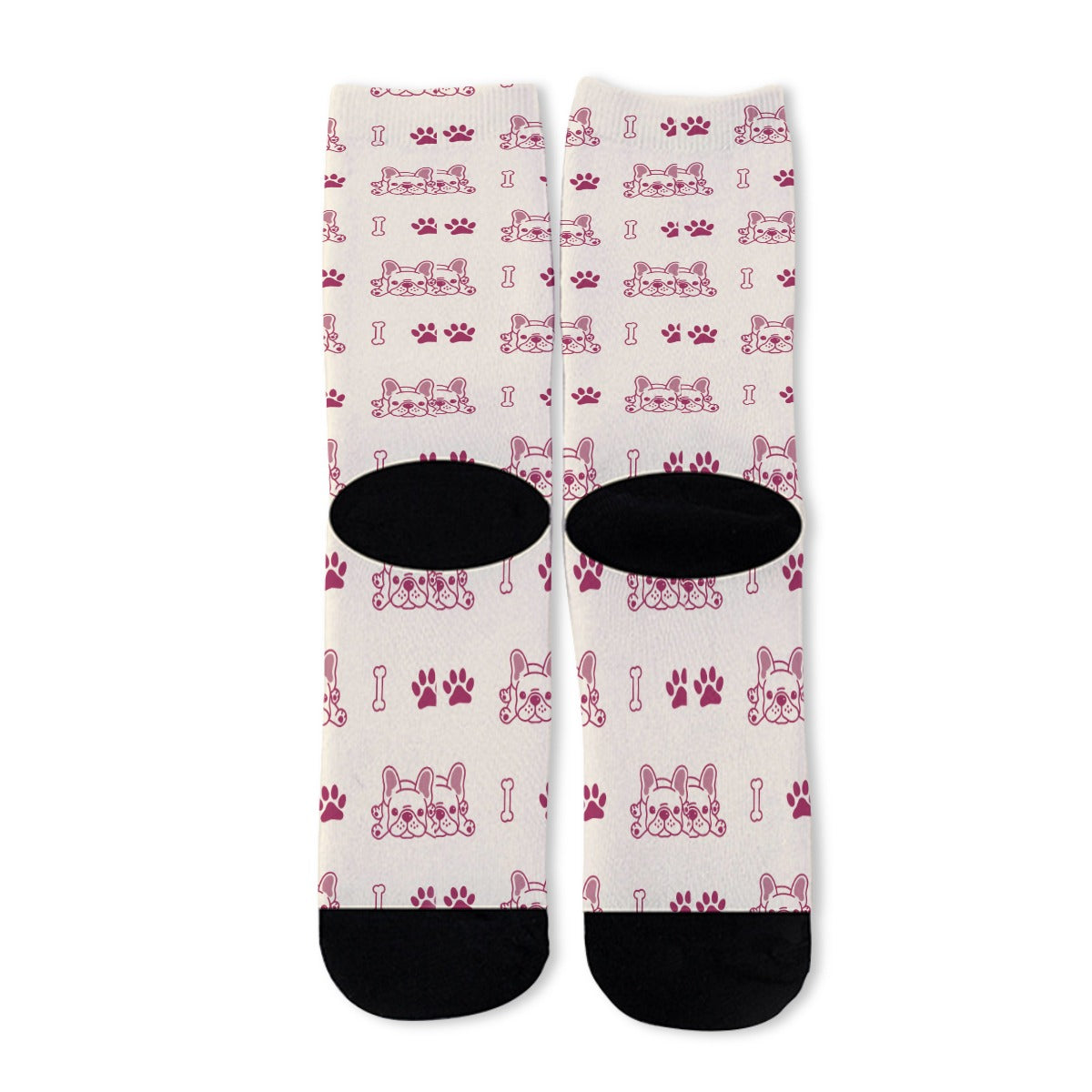 French Bulldog Patterned Socks for Frenchie Enthusiasts-fadou