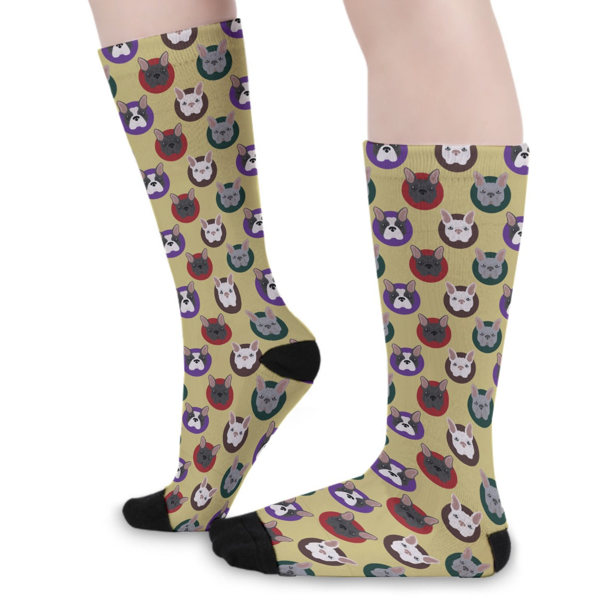 Gucci French Bulldog Patterned Socks for Bulldog Owners-fadou