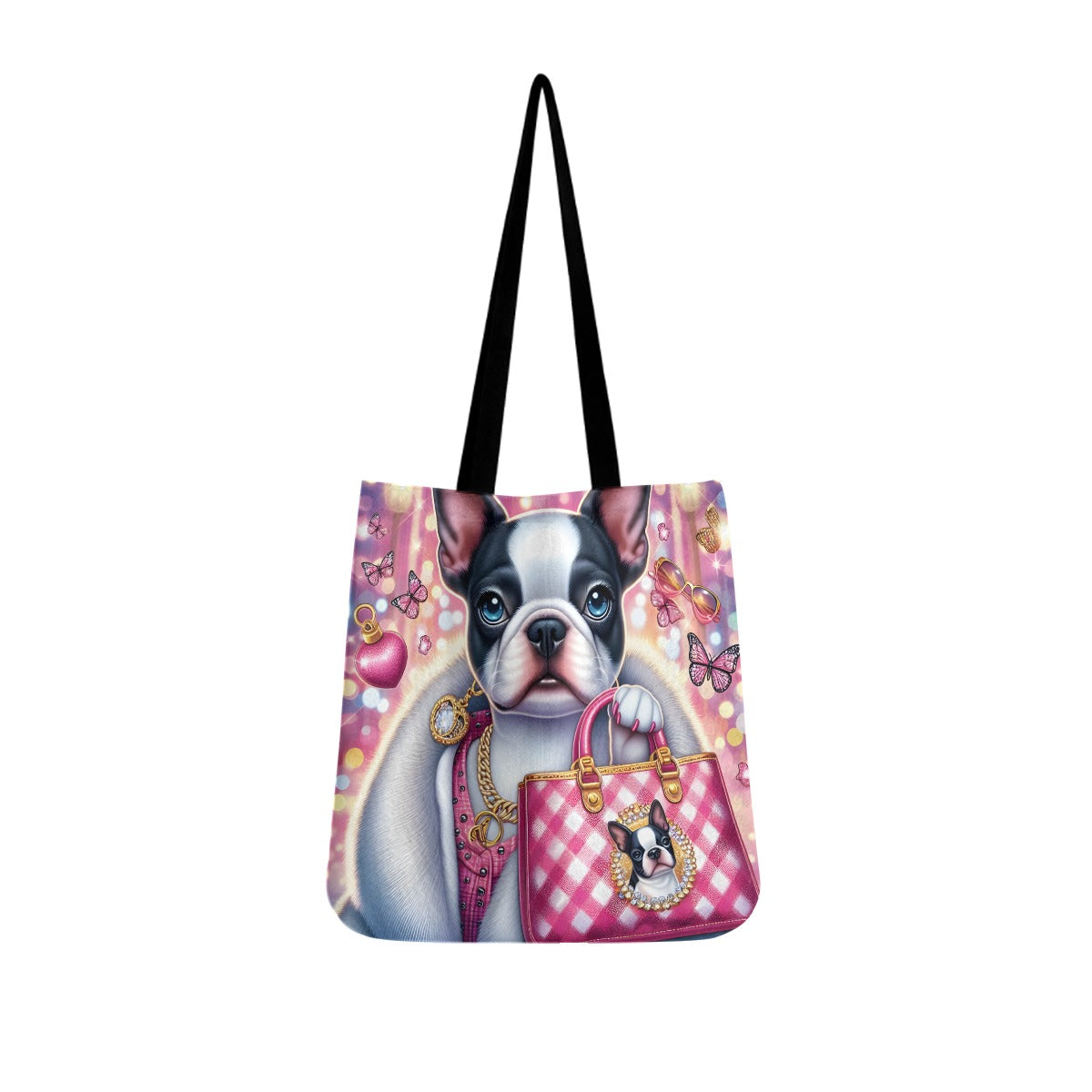 Bruno French Bulldog Shoulder Handbag for Frenchie Fans-fadou