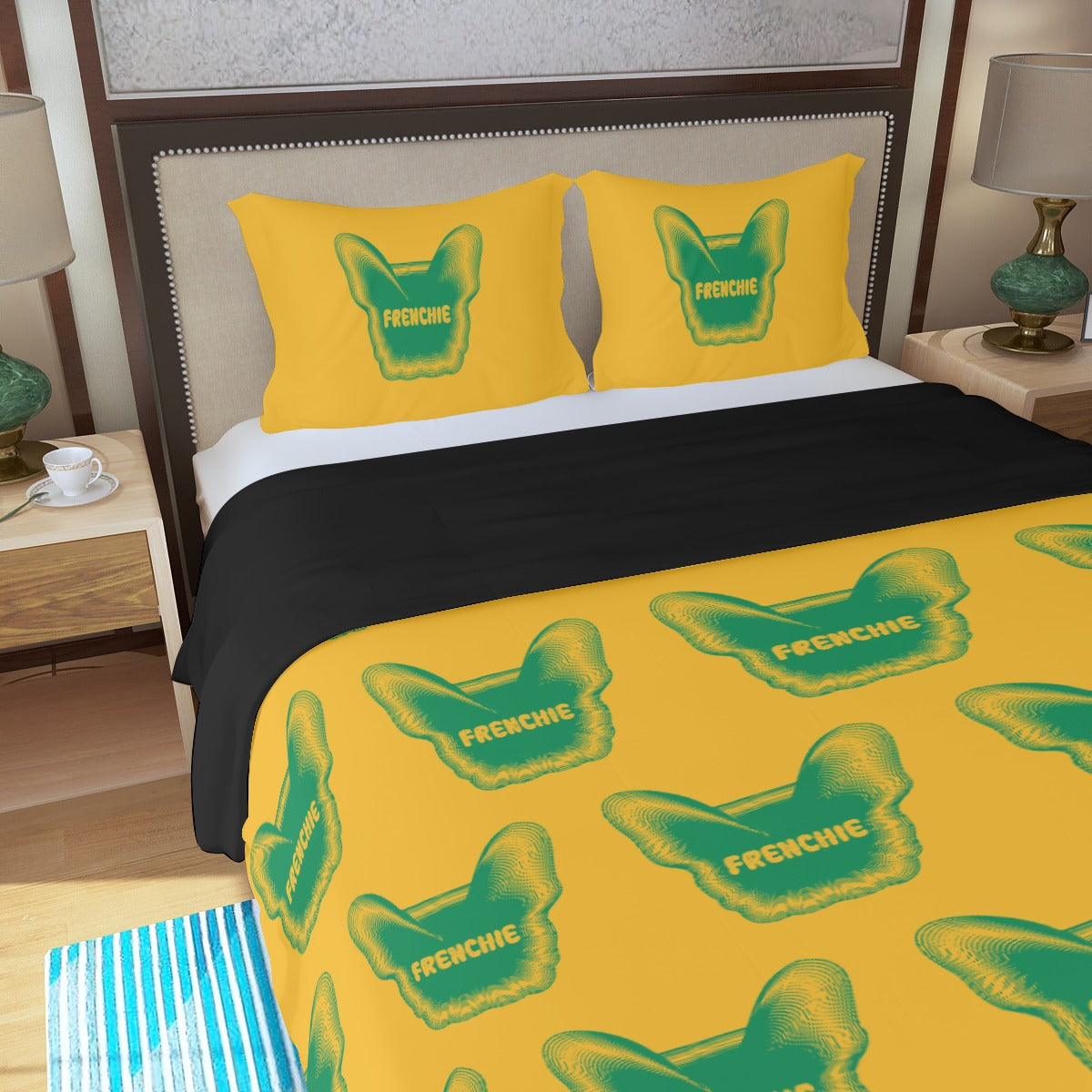 Belle French Bulldog Sheet Set for Frenchie Enthusiasts-fadou