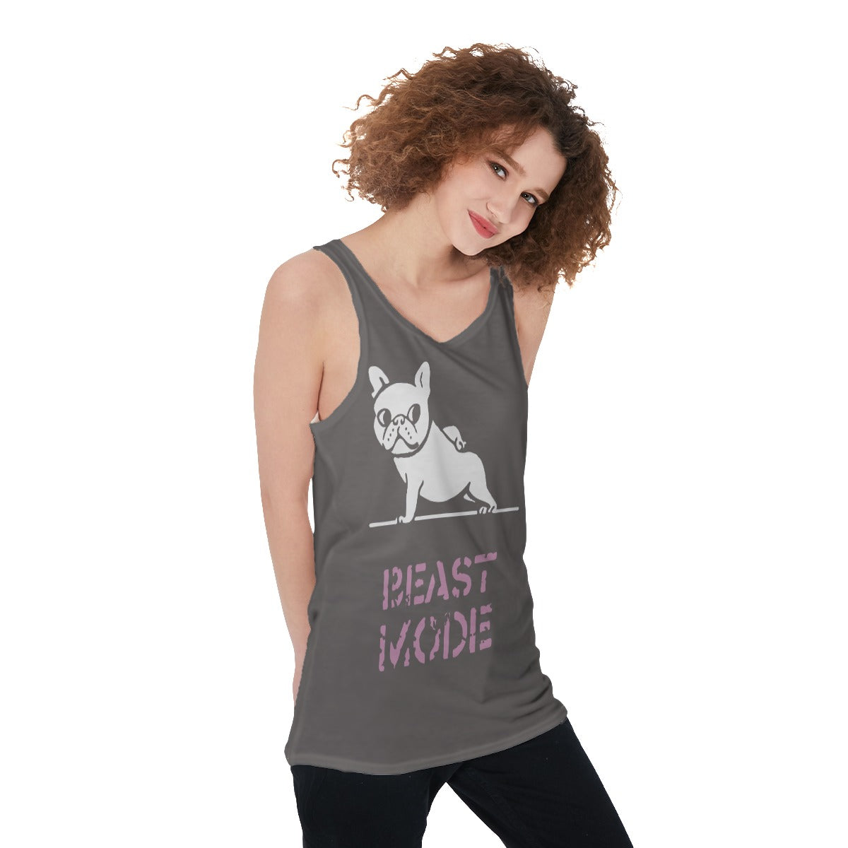 Beast French Bulldog Summer Tank for Frenchie Enthusiasts-fadou