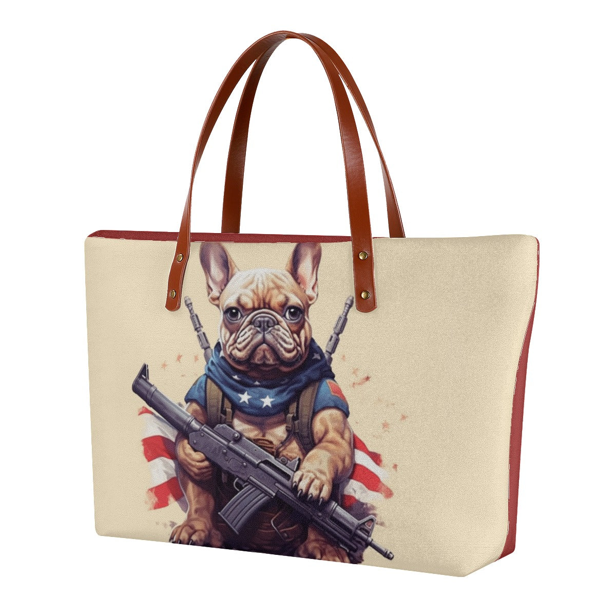 French Bulldog Stylish Shoulder Handbag for Frenchie Fans-fadou