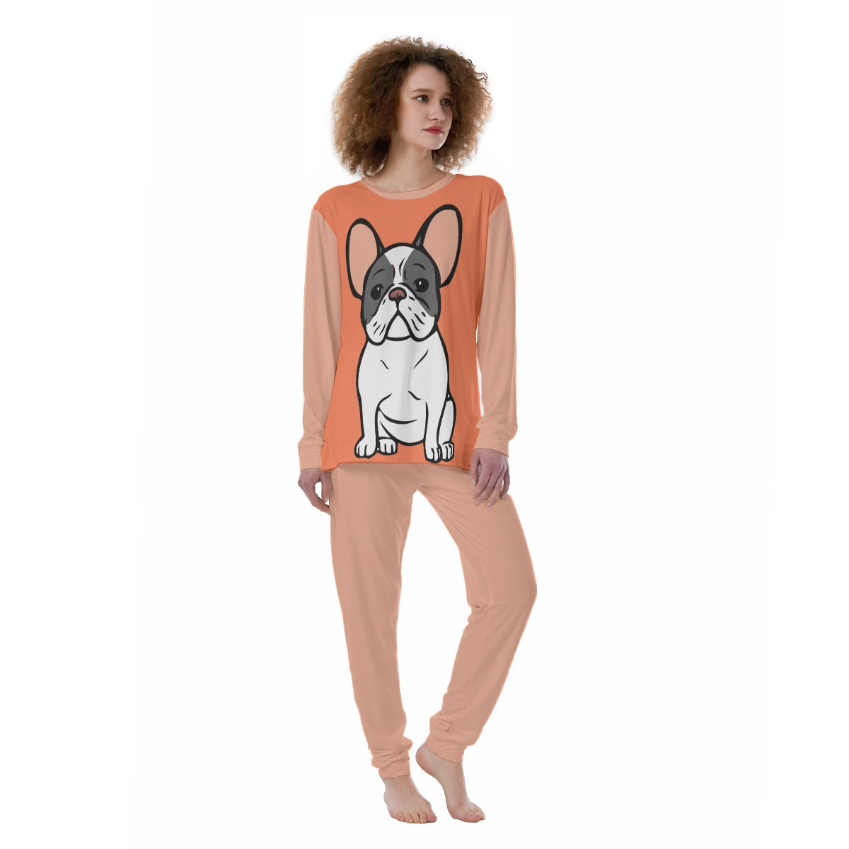 Moxie French Bulldog Cotton Pajamas for Frenchie Enthusiasts-fadou