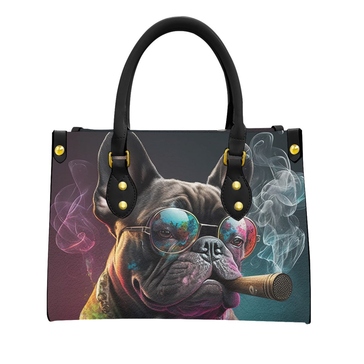 Frenchie Stylish Canvas Carryall for Frenchie Enthusiasts-fadou