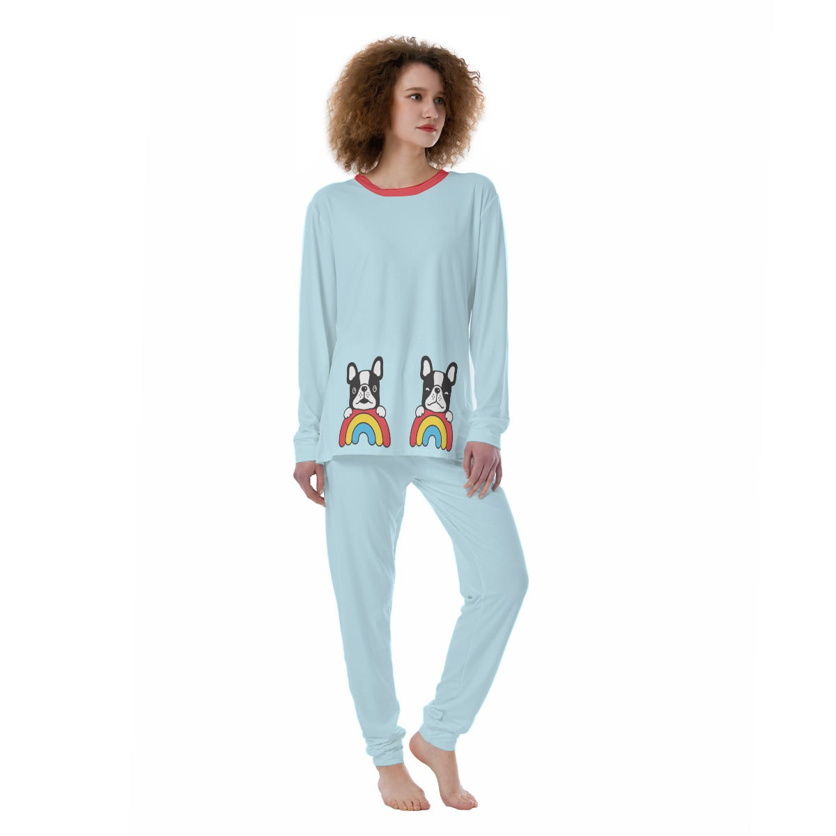 Xena French Bulldog Sleepwear Pajamas for Frenchie Fans-fadou