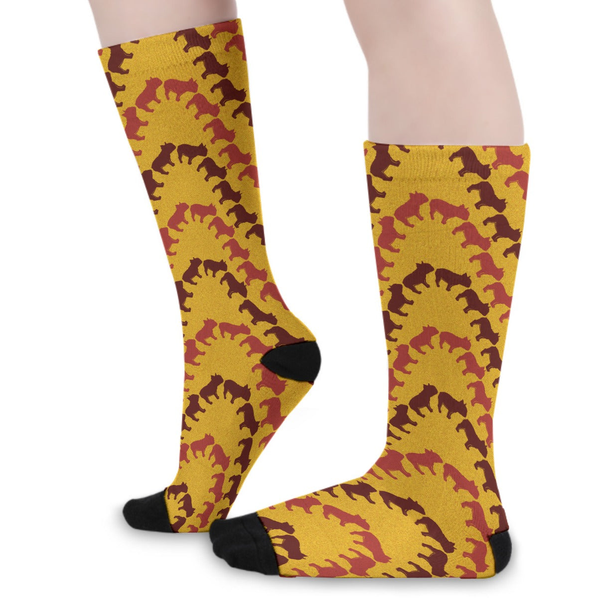 Donna French Bulldog Patterned Socks for Bulldog Owners-fadou