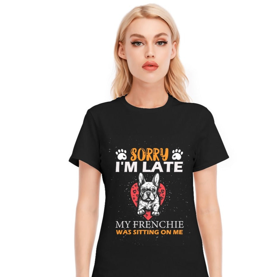 I'm Late - Unisex T-shirt for French Bulldog Owners and Fans-fadou