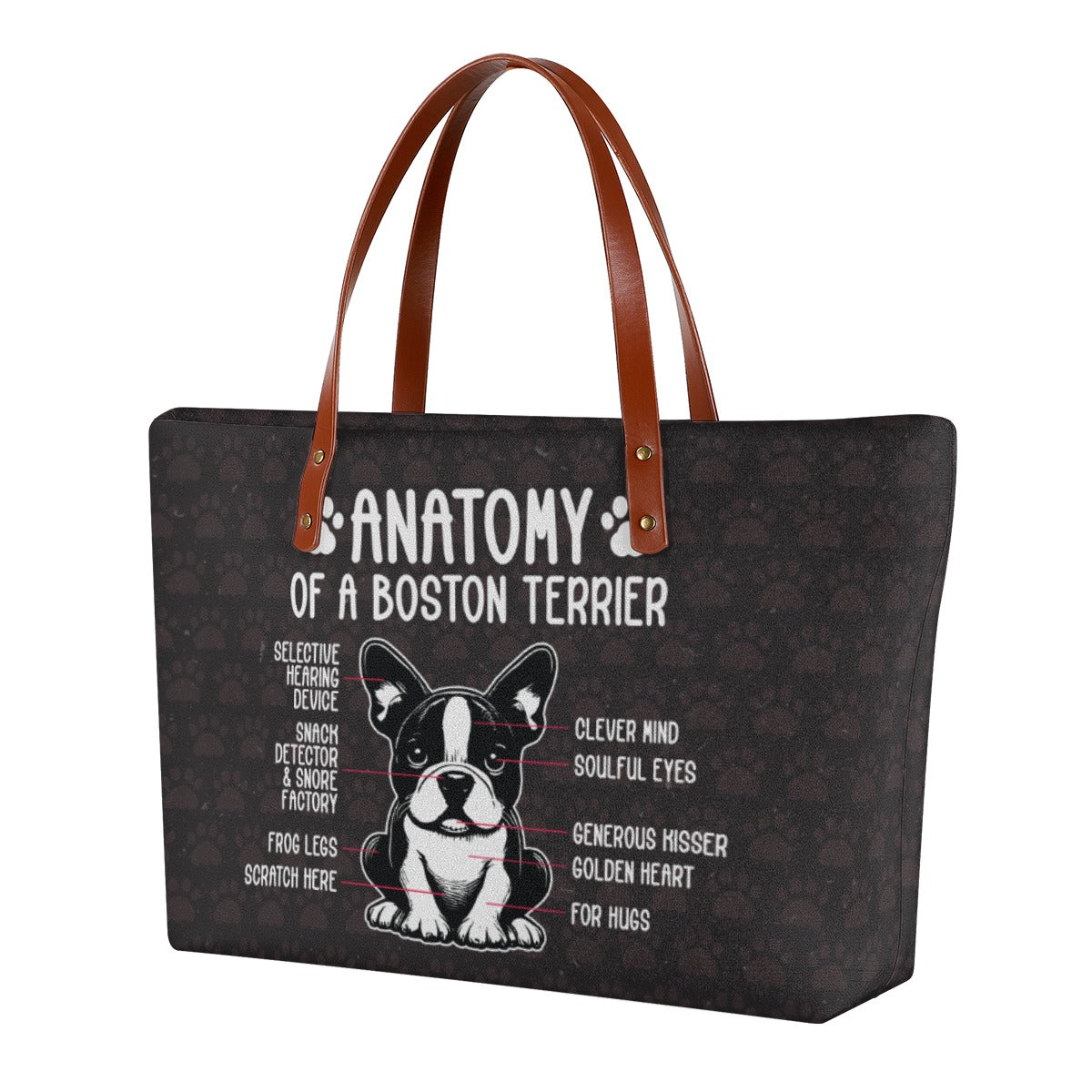 Buster French Bulldog Shoulder Handbag for Everyday Wear-fadou