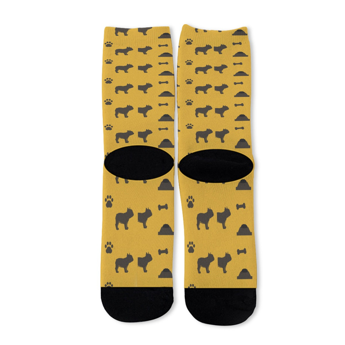 Ellie French Bulldog Patterned Socks for Bulldog Owners-fadou