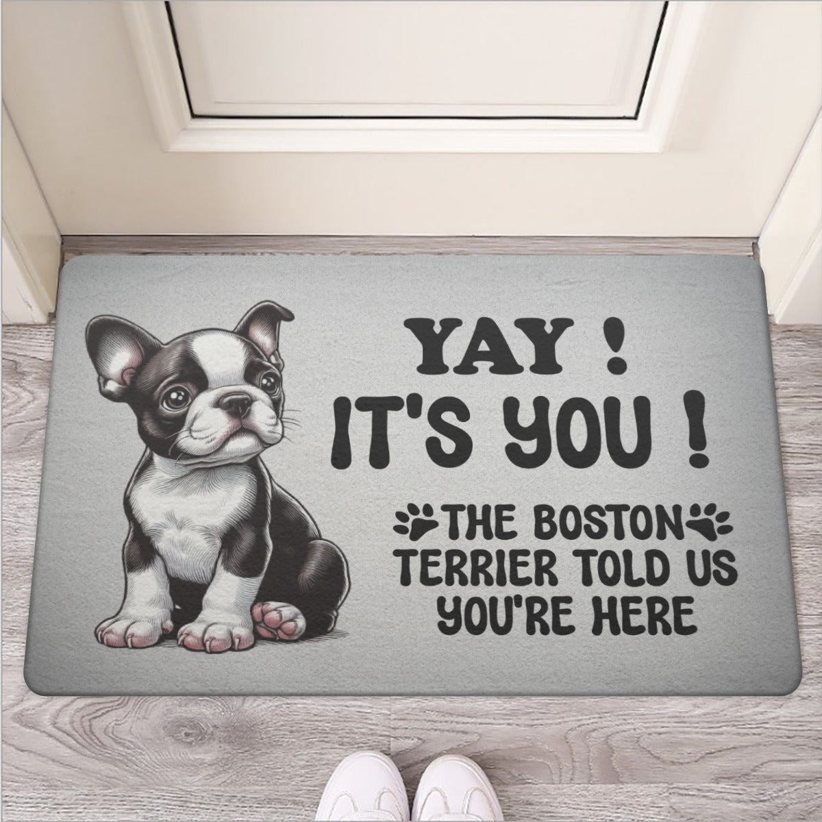 Chance - Door Mat for Boston Terrier Lovers for Frenchie Fans-fadou