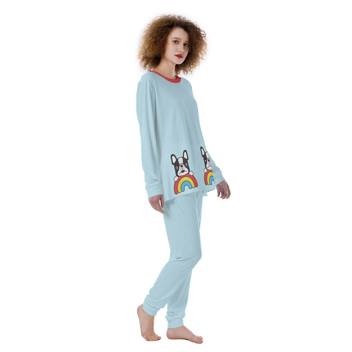 Xena French Bulldog Sleepwear Pajamas for Frenchie Fans-fadou