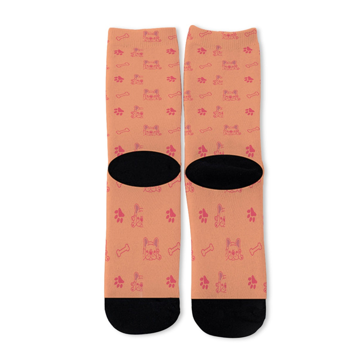 Milo French Bulldog Patterned Socks for Frenchie Enthusiasts-fadou